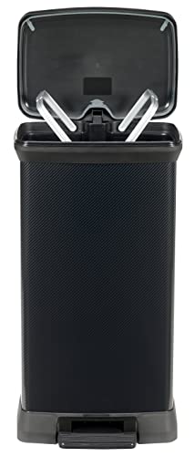 curver-decobin-metallic-m-lleimer-50l-schwarz-metallic-mit-pedal image 8