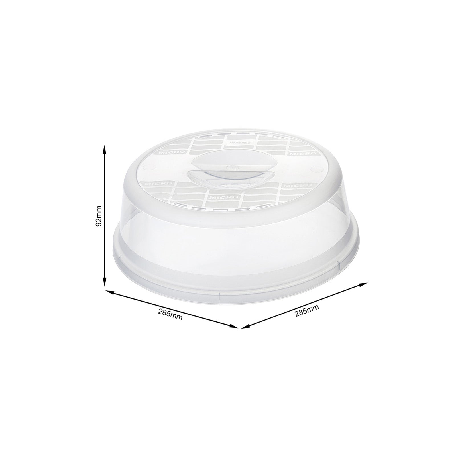 rotho-basic-mikrowellen-abdeckhaube-28-5-cm-transparent image 4