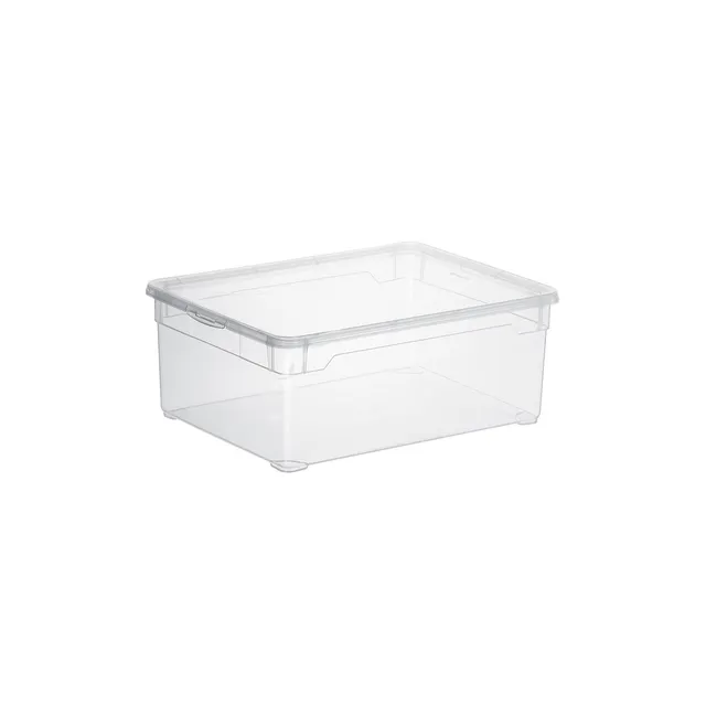 rotho-clear-box-men-shoe-10-l-transparent-mit-deckel image 1