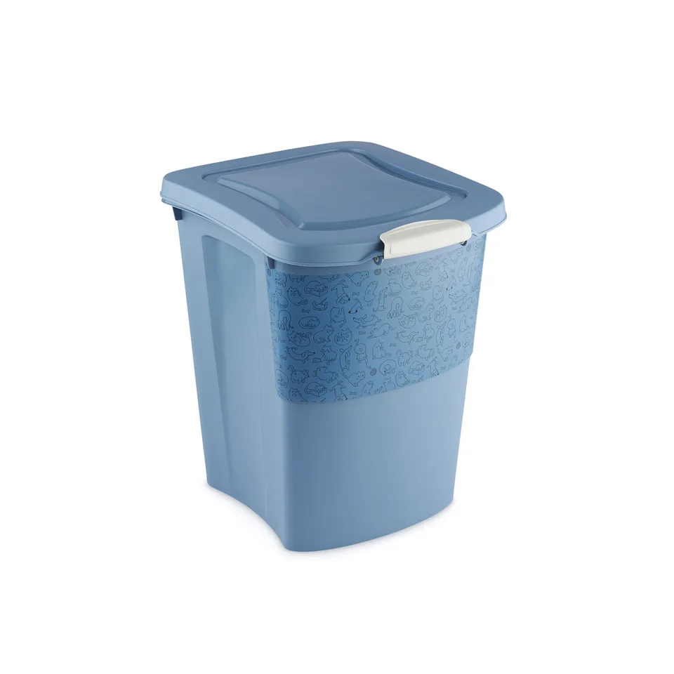 rotho-archie-tierfutterbeh-lter-38-l-anthrazit-luftdicht-mit-rollen image 1