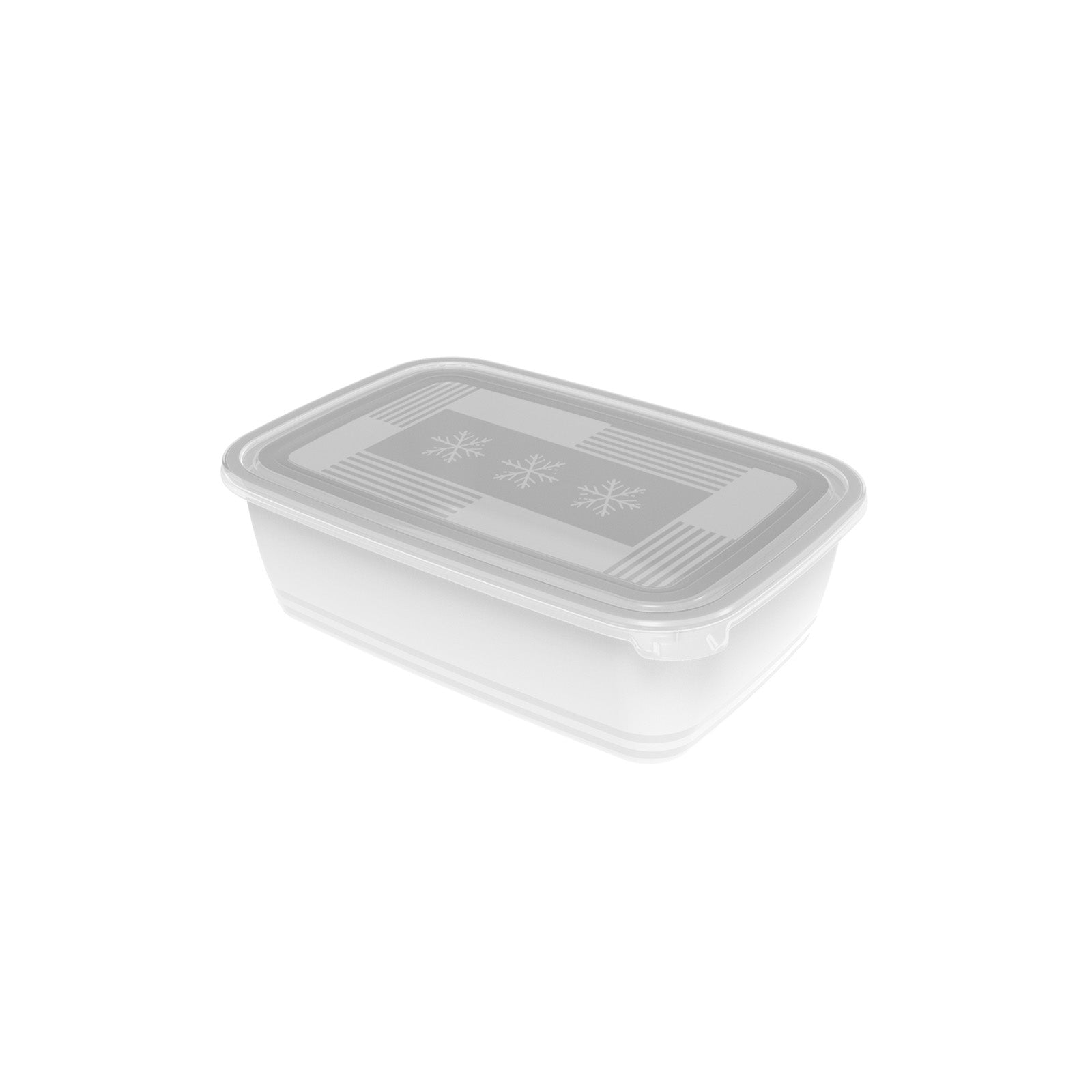 rotho-freeze-gefrierdose-3-7-l-transparent-eckig image 2