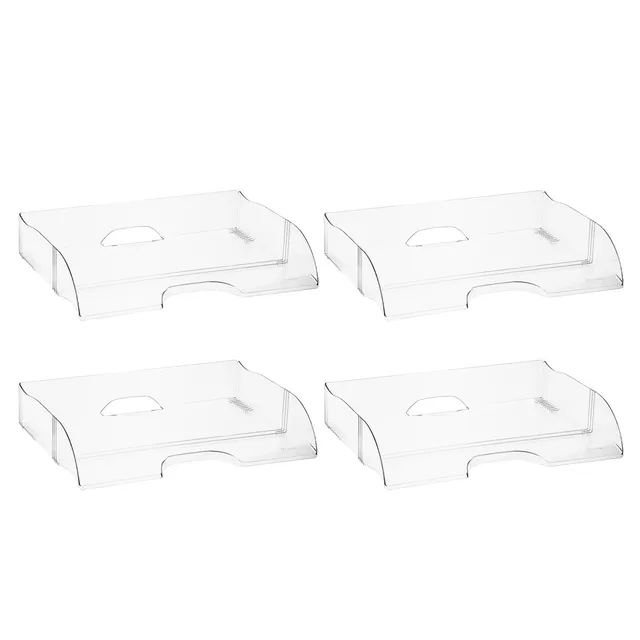 rotho-timeless-formularschale-quer-briefablage-4er-set-transparent image 1