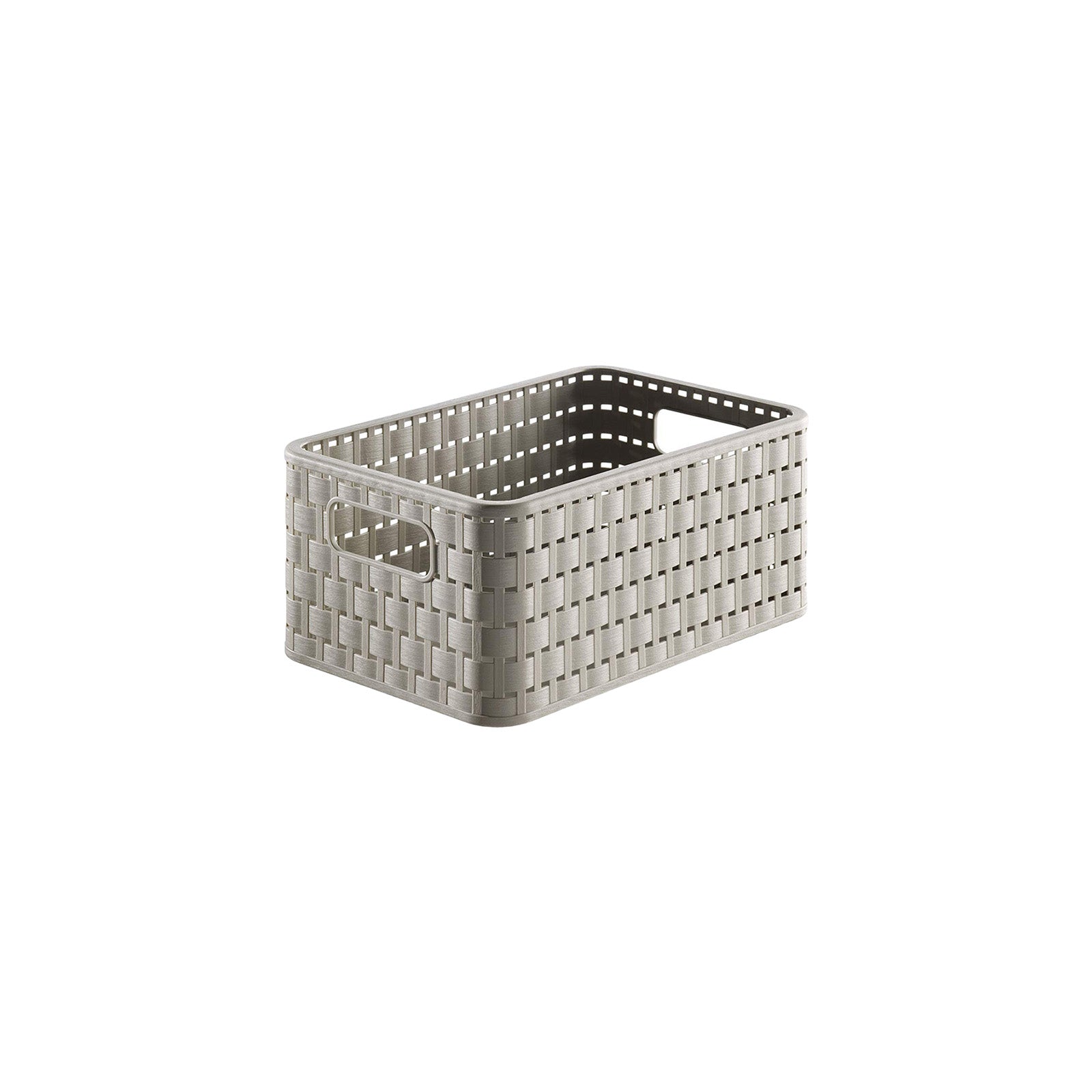 rotho-country-korb-din-a5-6-l-rattan-optik-anthrazit-stapelbar image 2