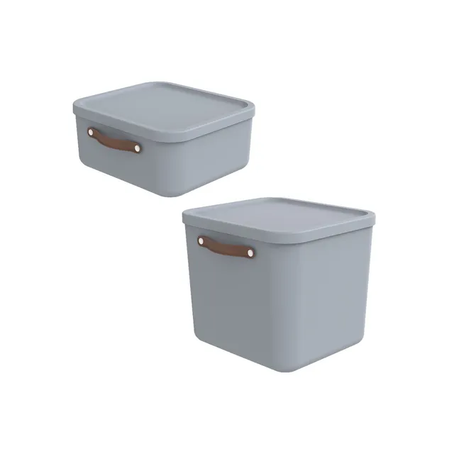 rotho-maloja-aufbewahrungsbox-2er-set-20-40l-midnight-blau image 1