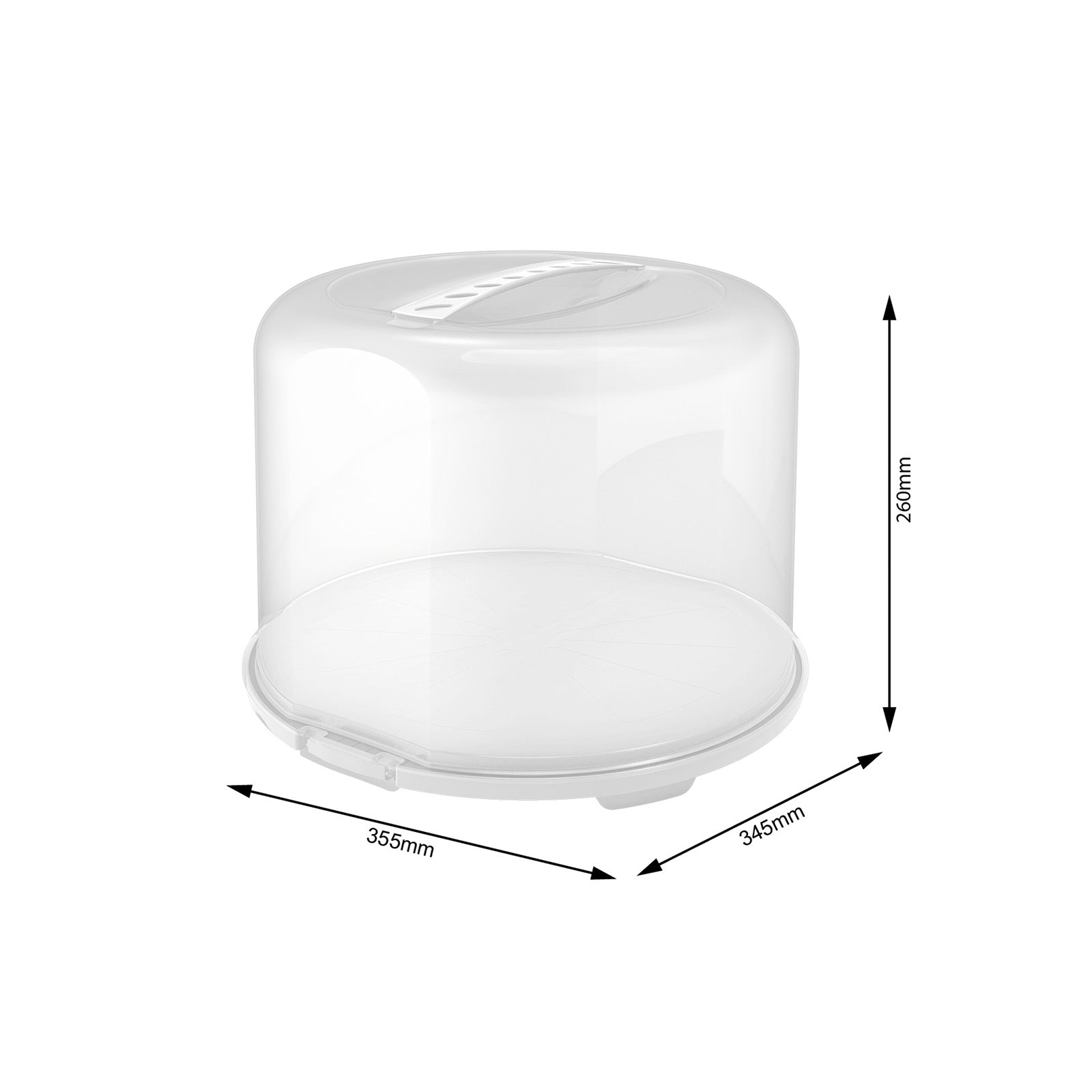rotho-fresh-tortenglocke-xl-26cm-hoch-transparent-wei image 3
