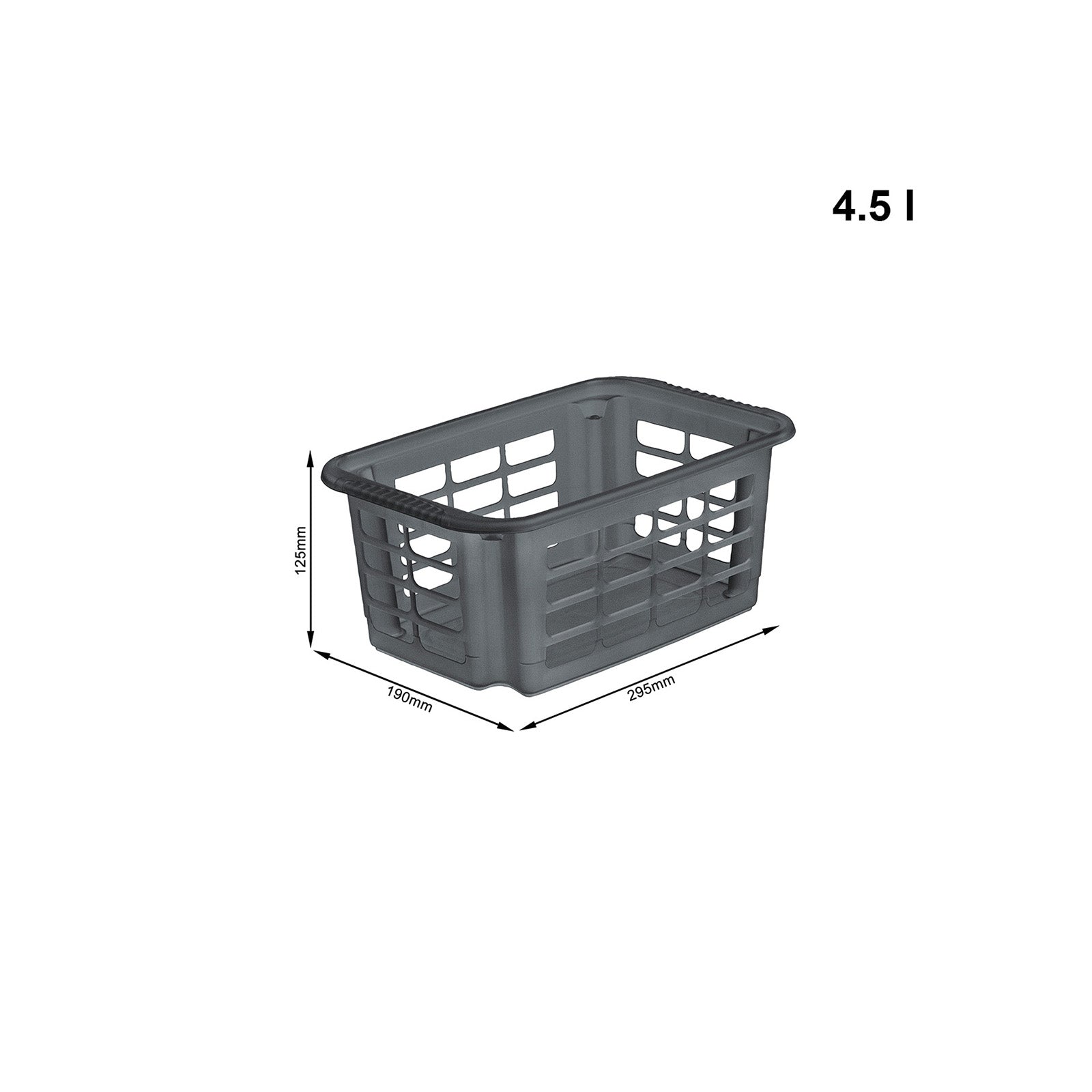 rotho-reverso-drehstapelkorb-4-5-l-anthrazit-gitterkorb image 7