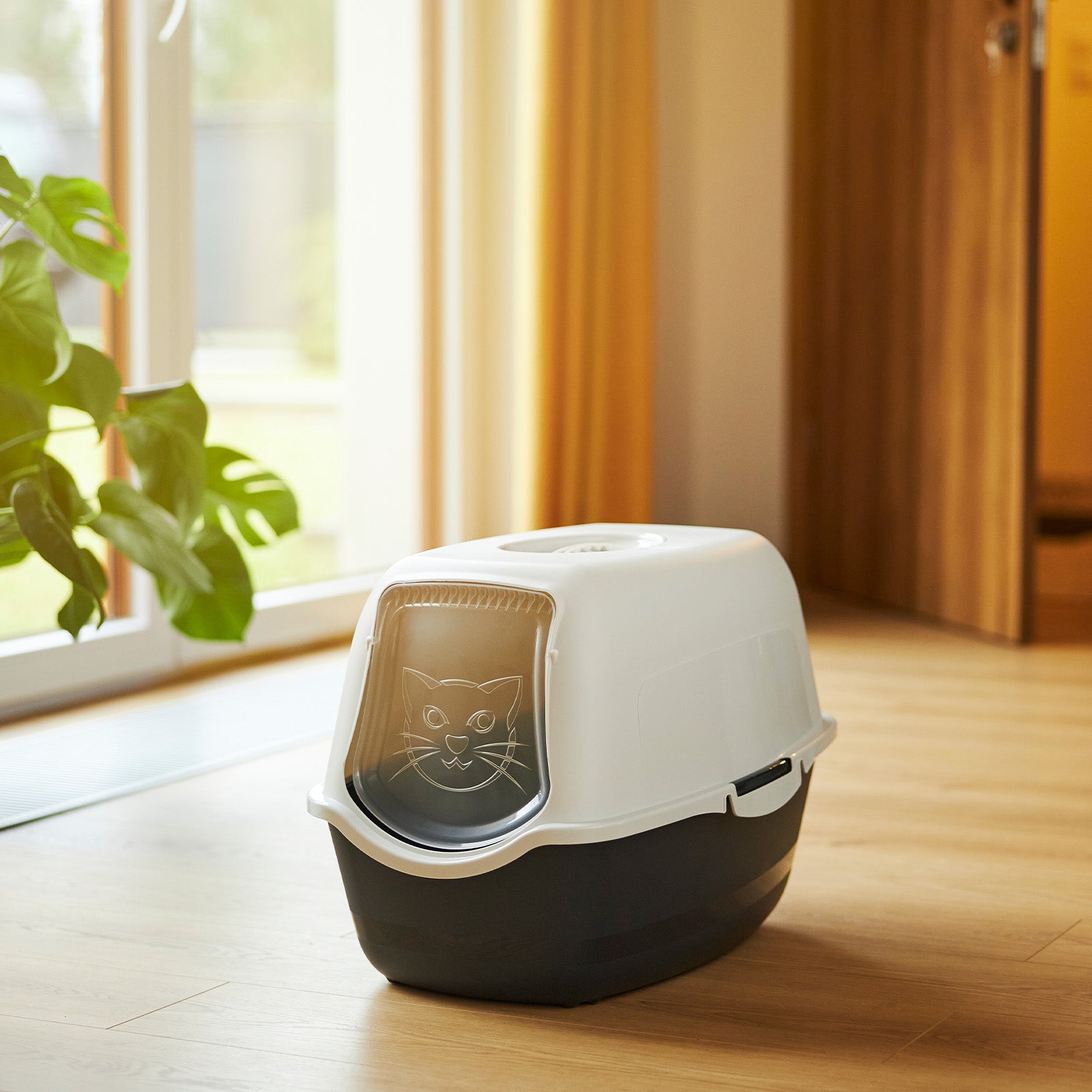 rotho-bailey-katzentoilette-haube-aktivkohlefilter-eco-sand-gr-n image 8