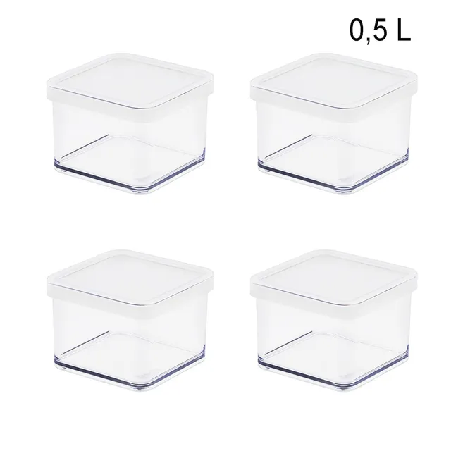rotho-loft-vorratsdose-0-5-l-wei-4er-set-aromadicht image 1