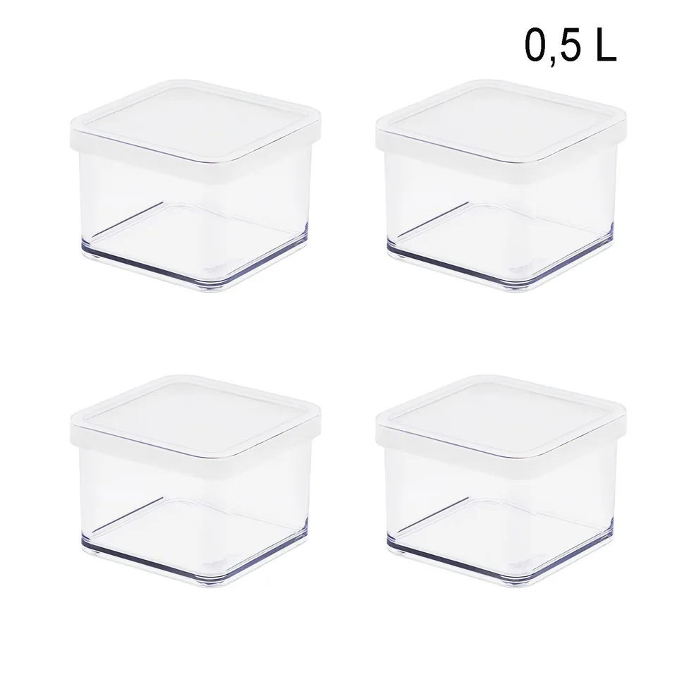 rotho-loft-vorratsdose-0-5-l-wei-4er-set-aromadicht image 1