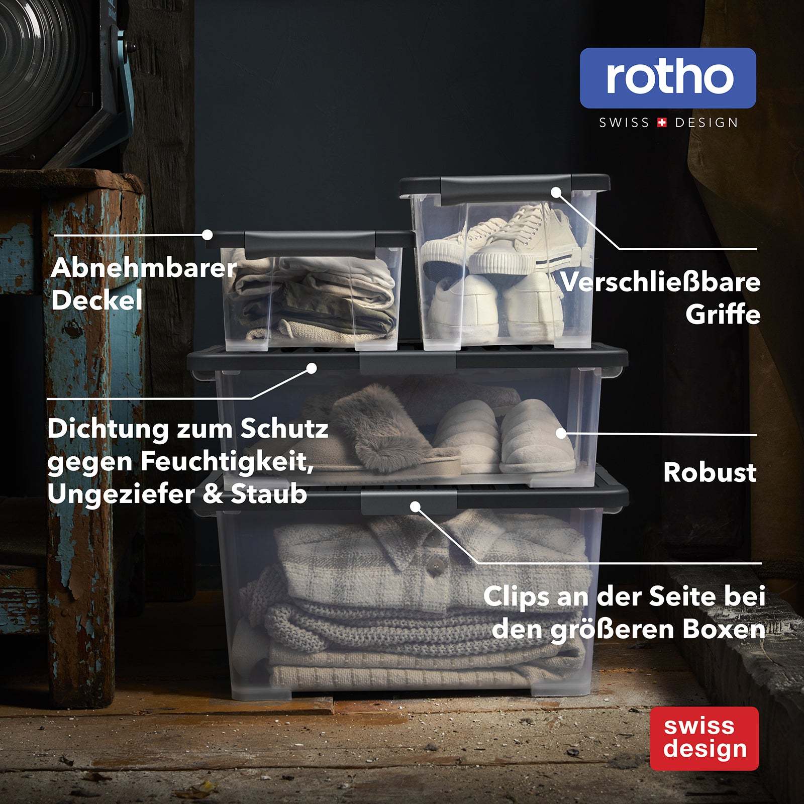 rotho-core-pro-boxen-44-l-4er-set-schwarz-mit-dichtung image 5