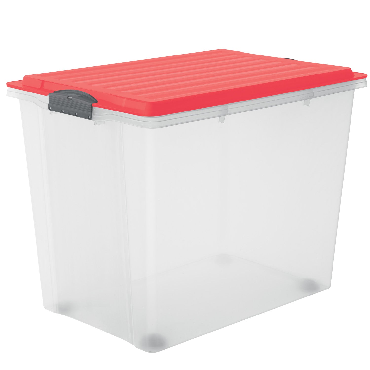 rotho-compact-stapelbox-mit-rollen-a3-70-l-anthrazit-stapelbar image 5