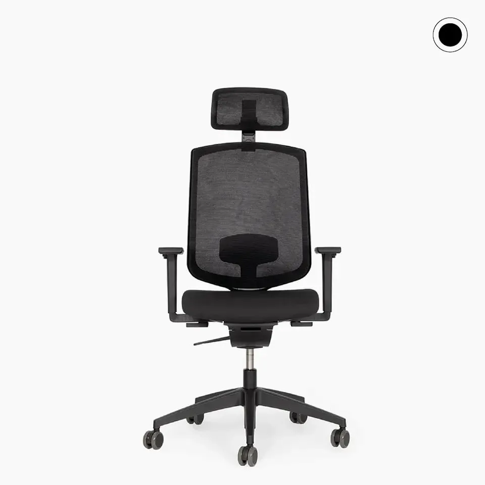 lento-laboro-b-rostuhl-mit-kopfst-tze-schwarz-ergonomisch image 1