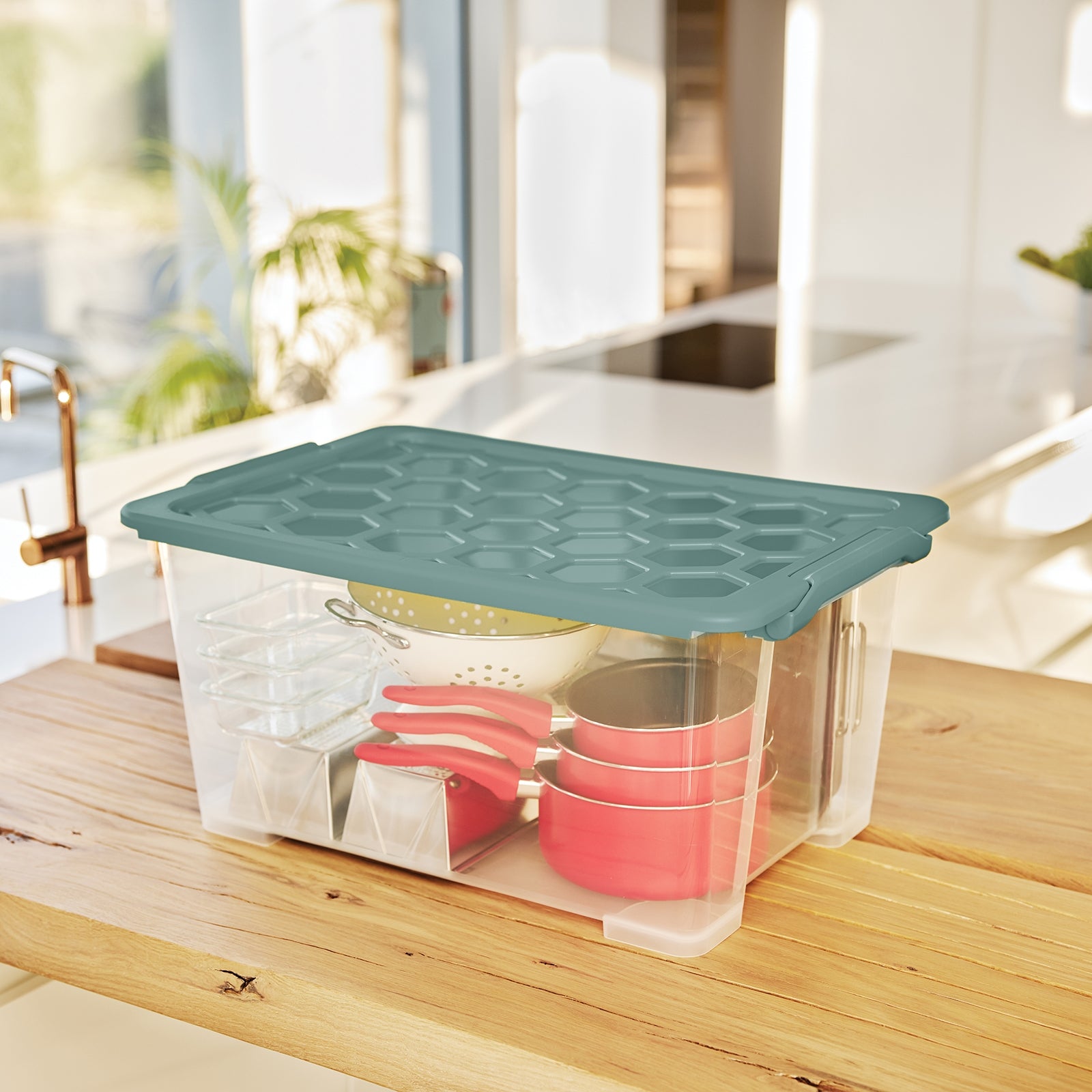 rotho-evo-safe-aufbewahrungsbox-44l-mit-deckel-anthrazit image 5