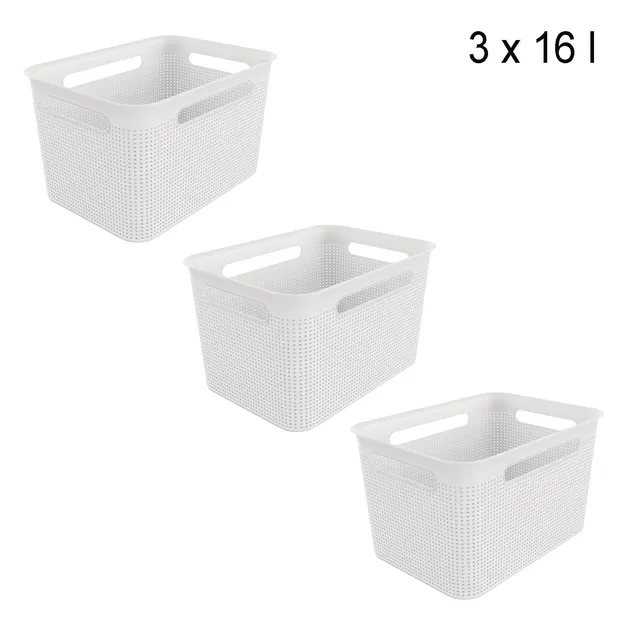 rotho-brisen-box-16-l-3er-set-anthrazit-stapelbar-eckig image 1