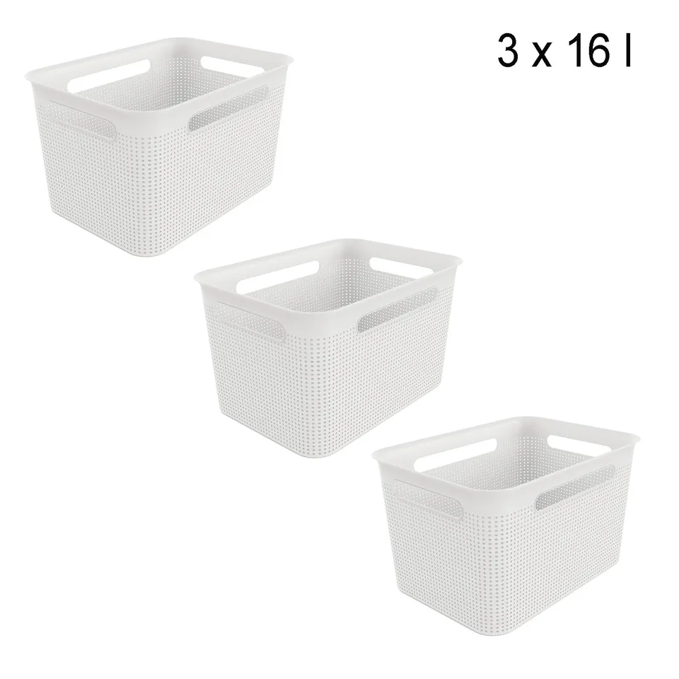 rotho-brisen-box-16-l-3er-set-anthrazit-stapelbar-eckig image 1