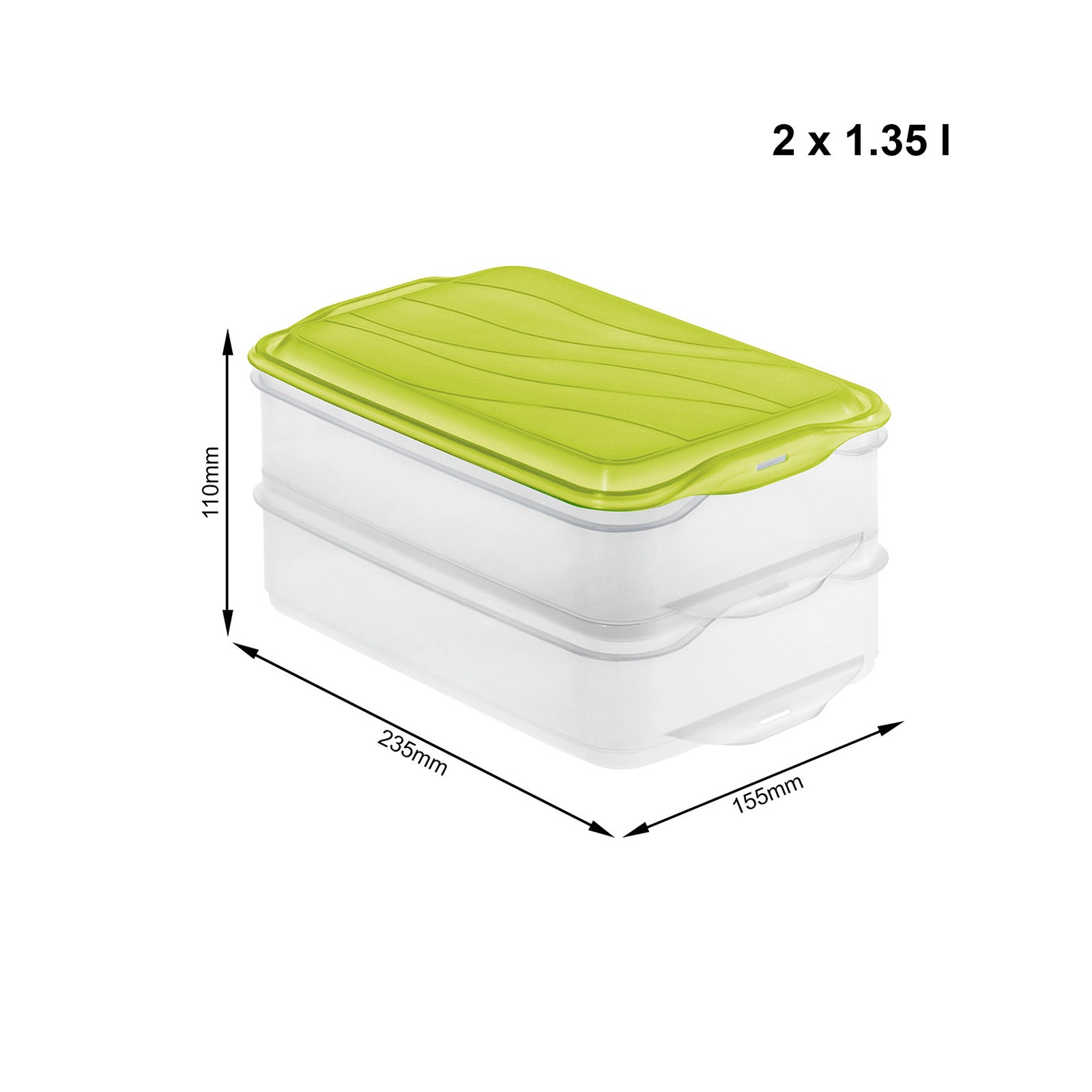 rotho-rondo-foodcenter-2x-1-35-l-frischhaltedose-horizontblau image 8