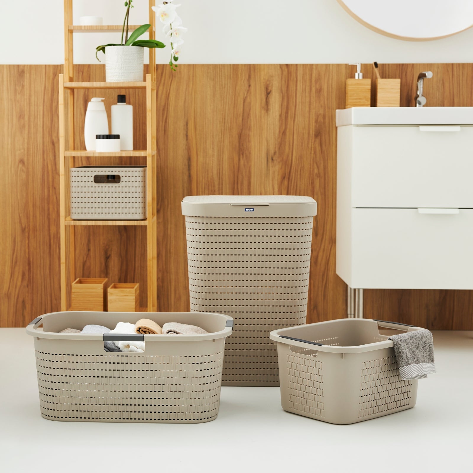 rotho-country-w-schekorb-22-l-anthrazit-rattan-optik image 5