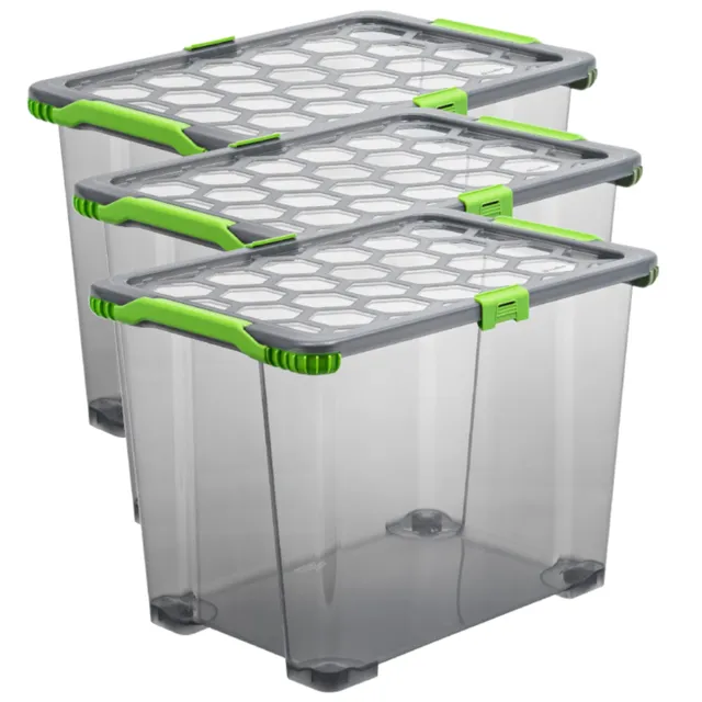 rotho-evo-total-box-65-l-3er-set-anthrazit-mit-deckel image 1