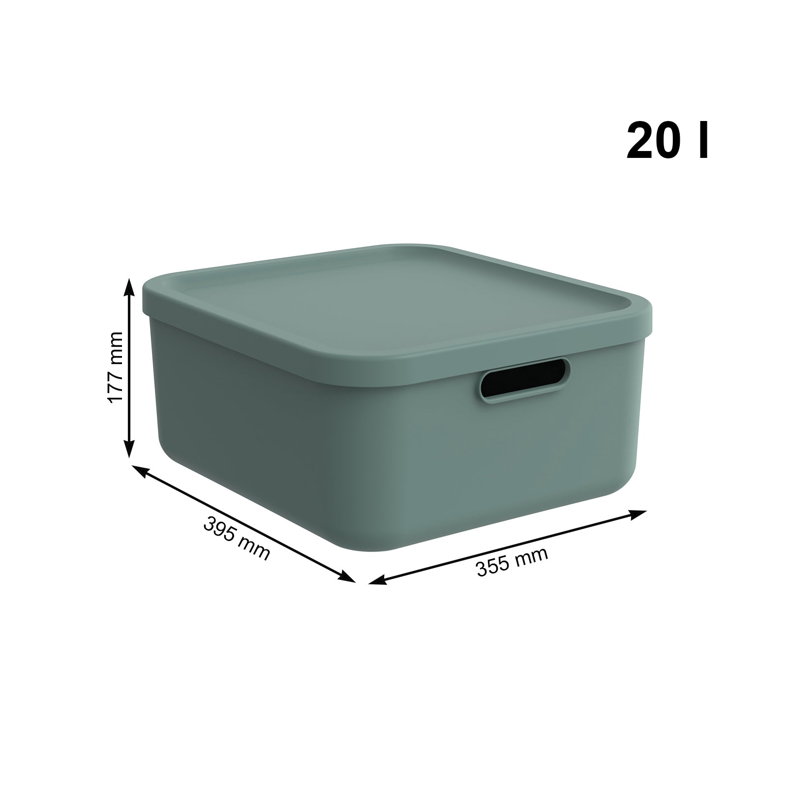 rotho-albula-aufbewahrungsbox-set-3tlg-55l-20l-anthrazit-stapelbar image 3