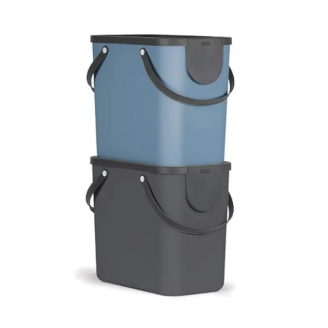rotho-albula-recycling-m-llsystem-25-l-2er-set-anthrazit image 1