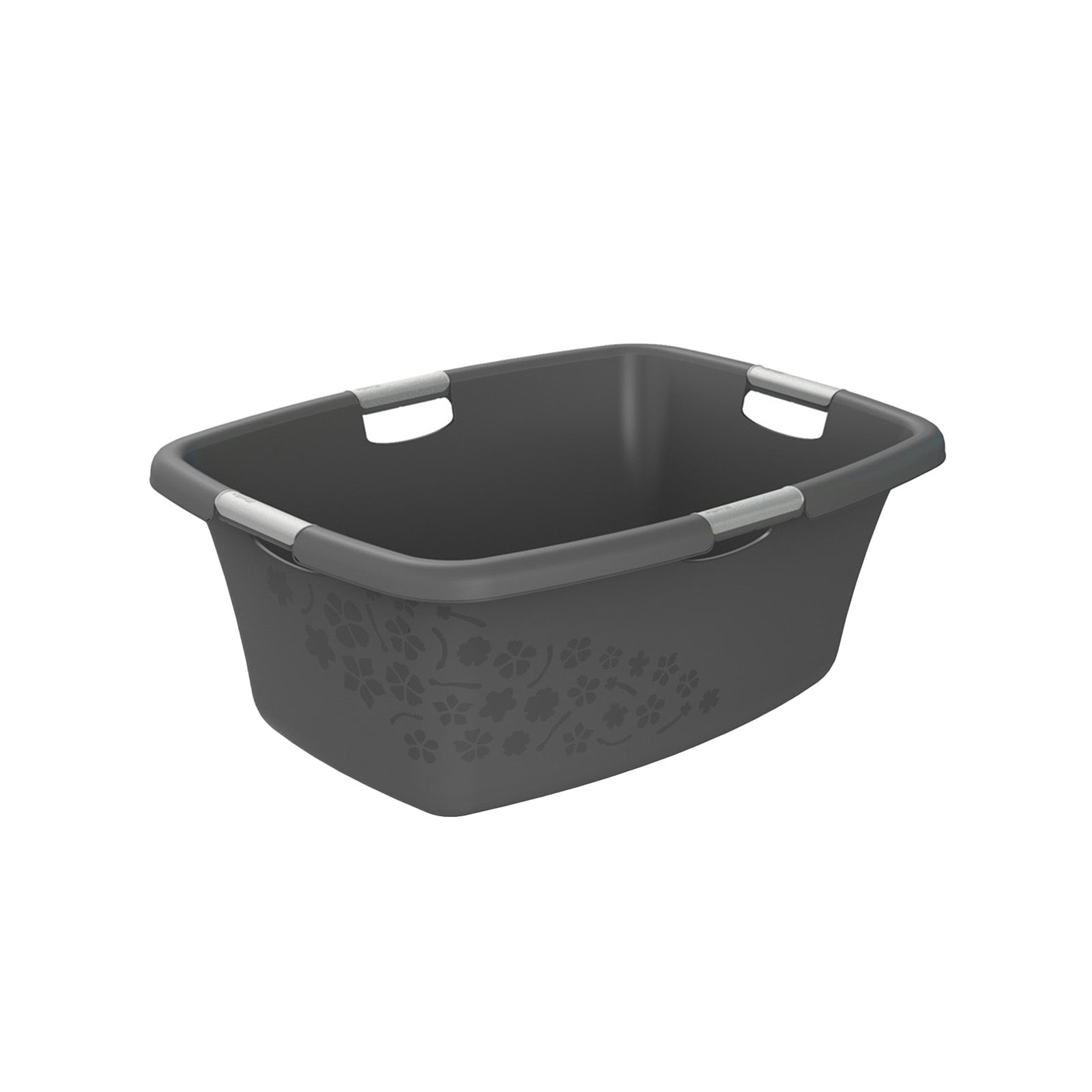 rotho-flowers-w-schewanne-50l-anthrazit-haushaltskorb image 3