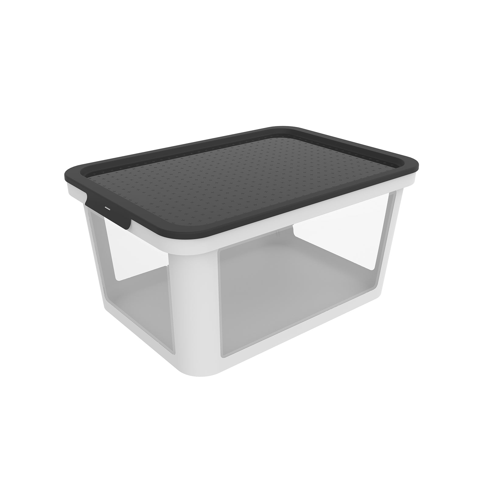 rotho-albris-aufbewahrungsbox-45-l-schwarz-transparent image 6