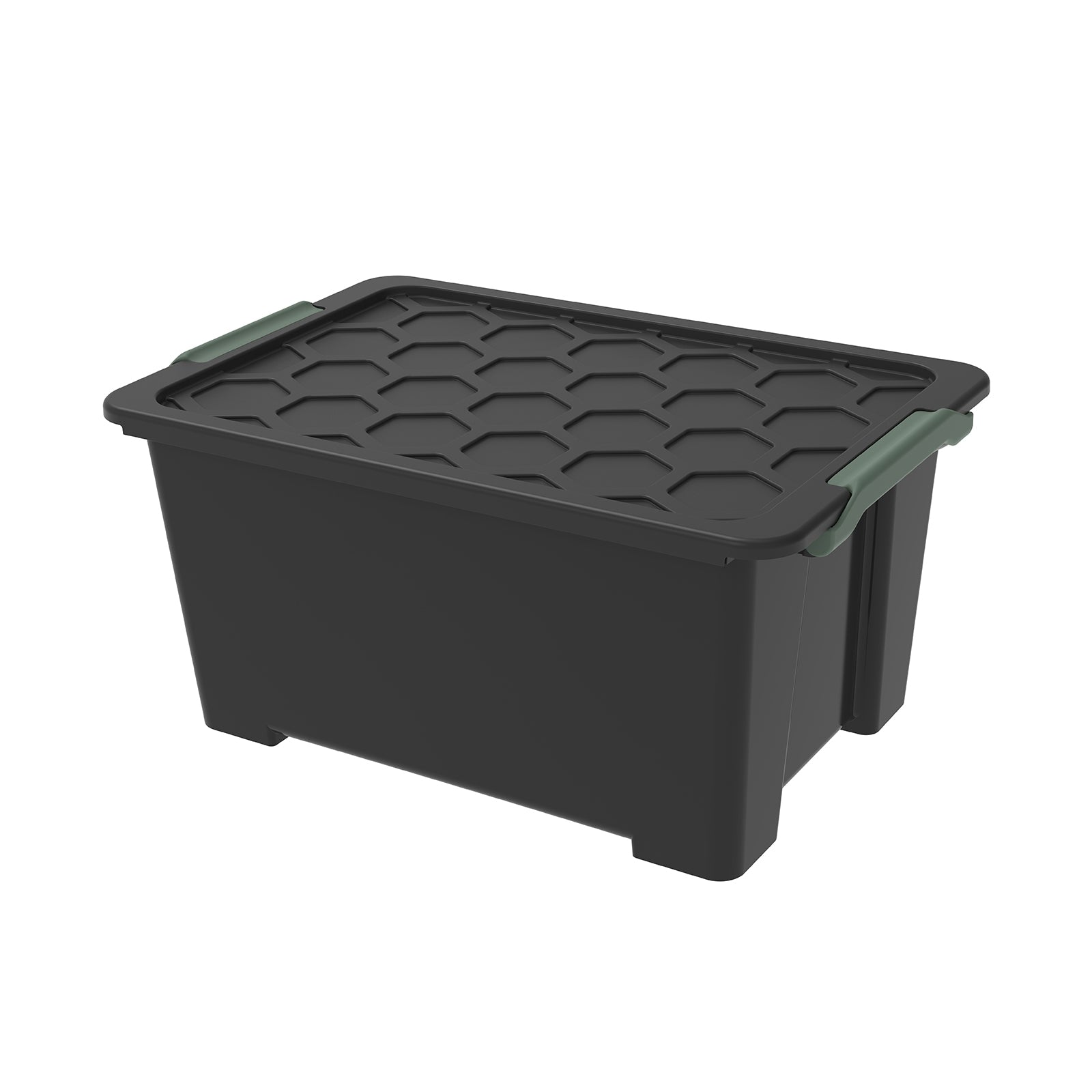 rotho-evo-safe-keeping-box-44l-3er-transparent-mistletoe-gr-n image 3