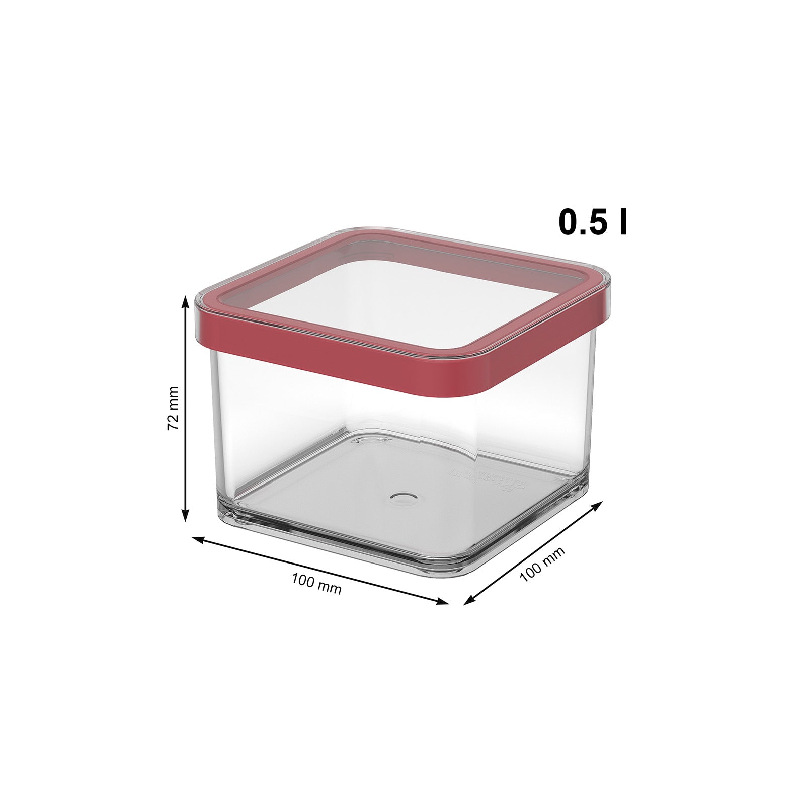 rotho-loft-vorratsdose-10er-set-rot-transparent-wei image 8
