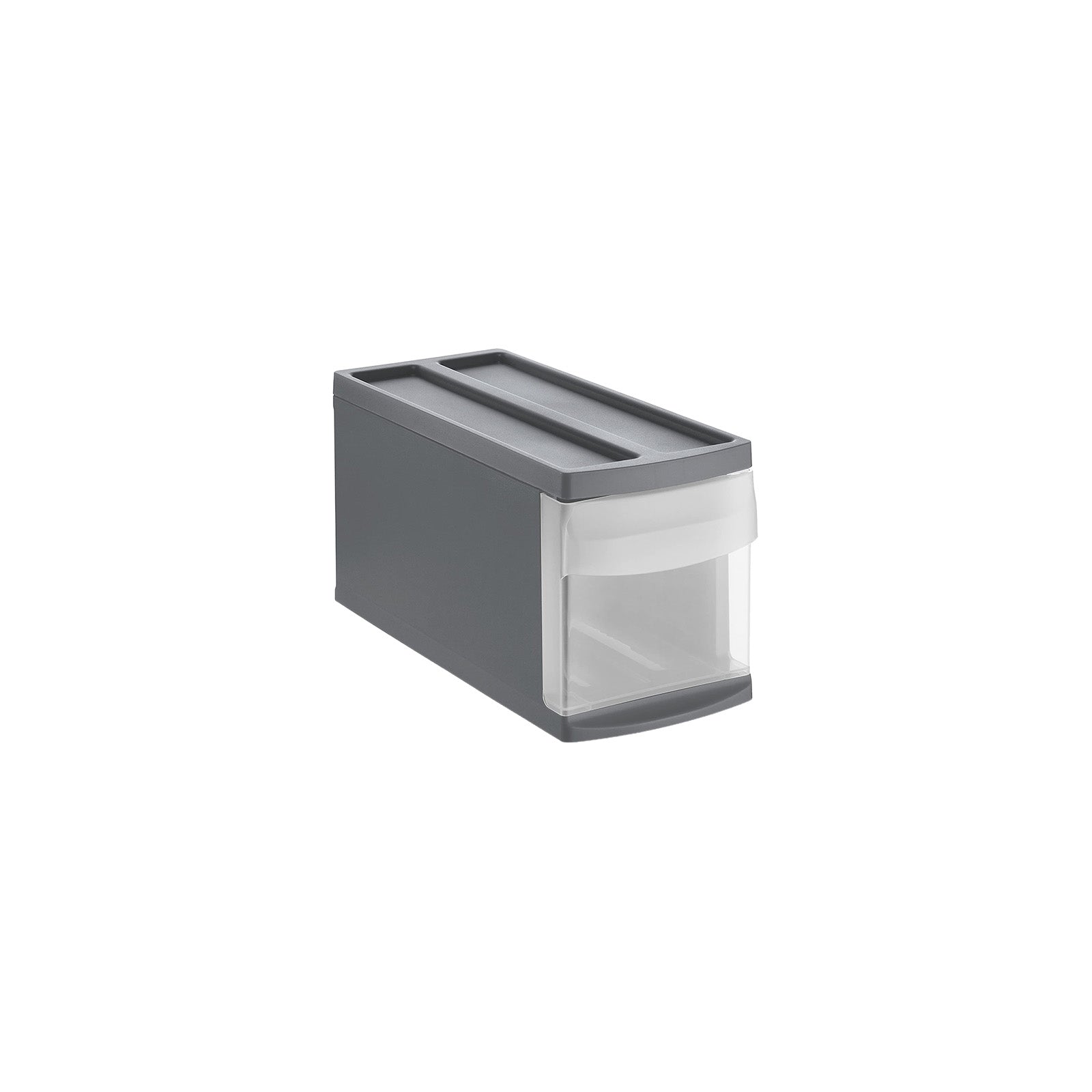 rotho-systemix-schubladenbox-s-transparent-anthrazit-stapelbar image 2
