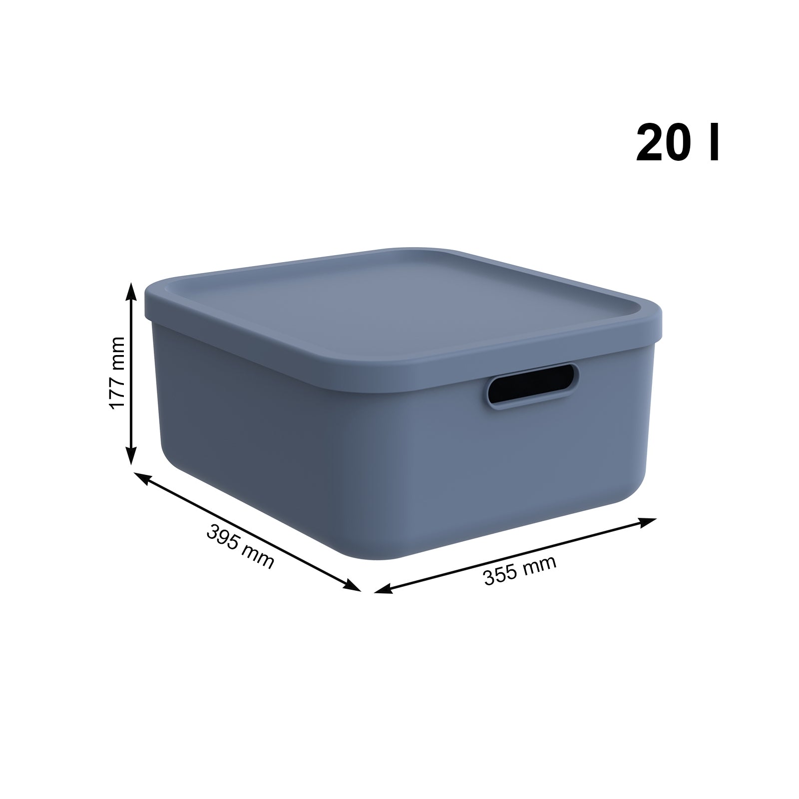 rotho-albula-light-aufbewahrungsbox-20l-2er-set-anthrazit image 8