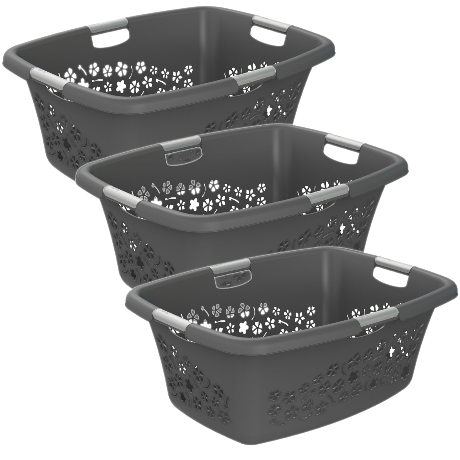 rotho-flowers-w-schekorb-50-l-3er-set-anthrazit-stapelbar image 2