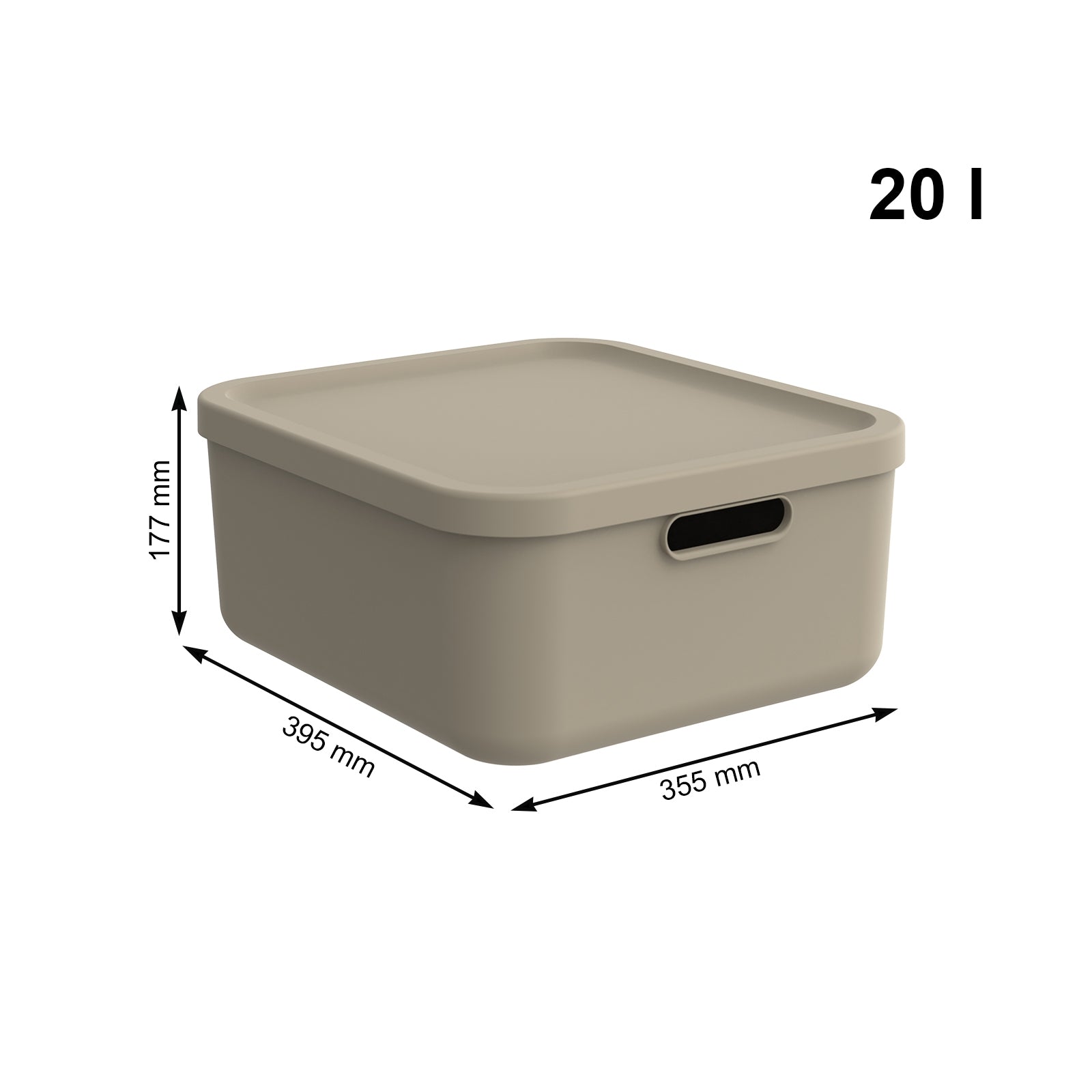 rotho-albula-light-aufbewahrungsbox-20l-2er-set-anthrazit image 3