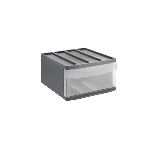 rotho-systemix-schubladenbox-l-organizer-transparent-stapelbar image 1