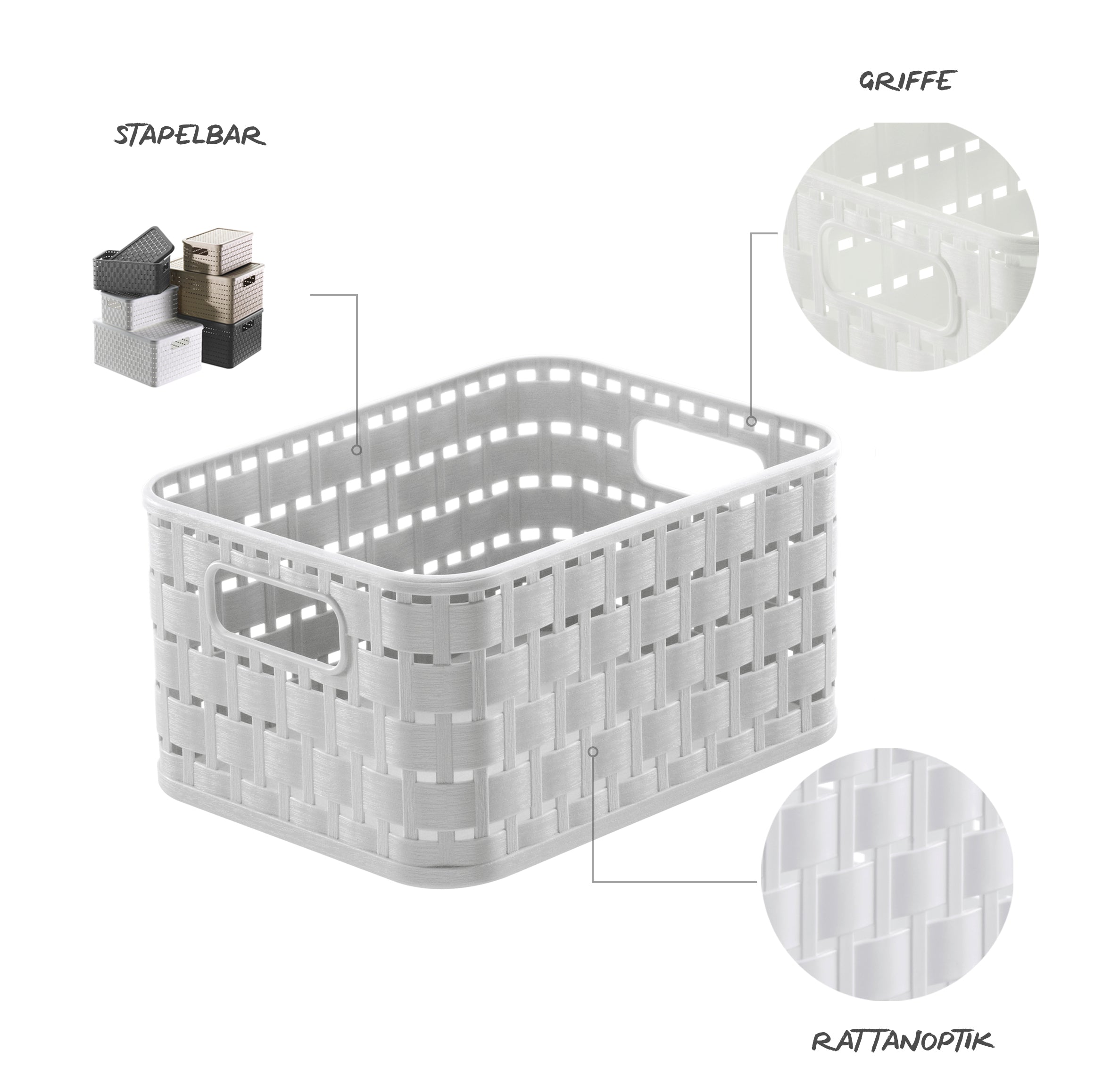 rotho-country-korb-a6-2-l-wei-3er-set-rattan-optik image 5