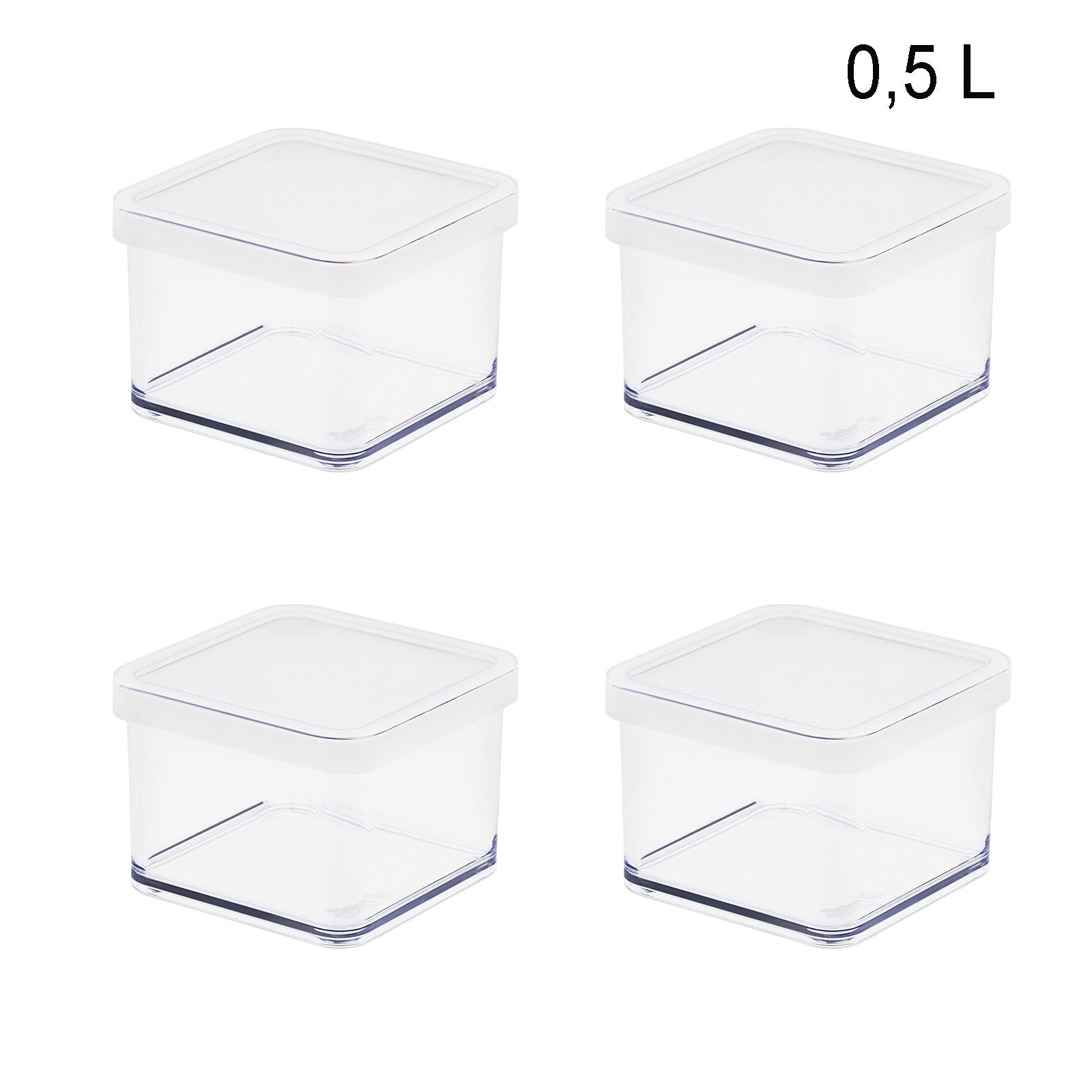 rotho-loft-vorratsdose-0-5-l-wei-4er-set-aromadicht image 1