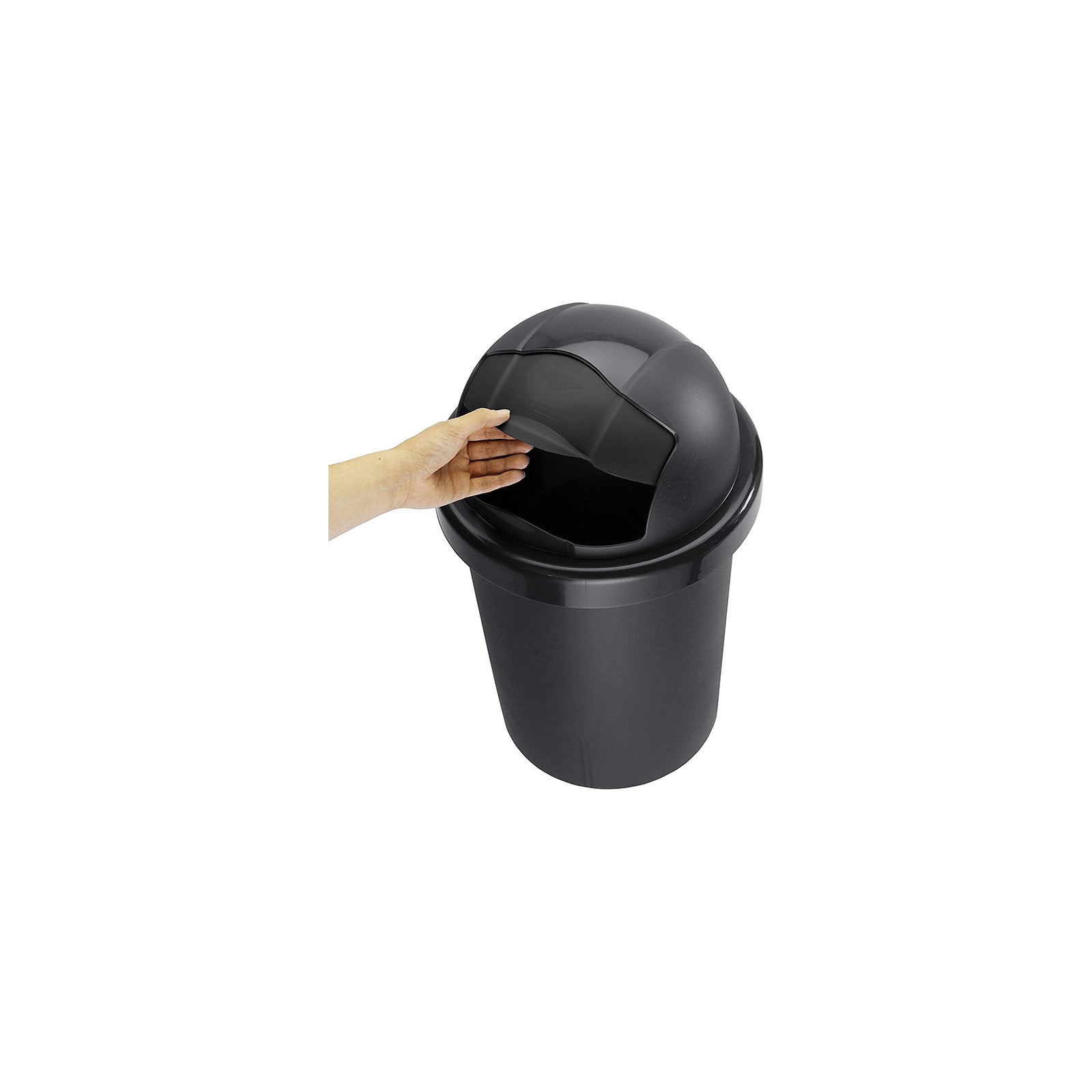 rotho-roll-bob-abfalleimer-10l-m-lleimer-schwarz-klappdeckel image 7