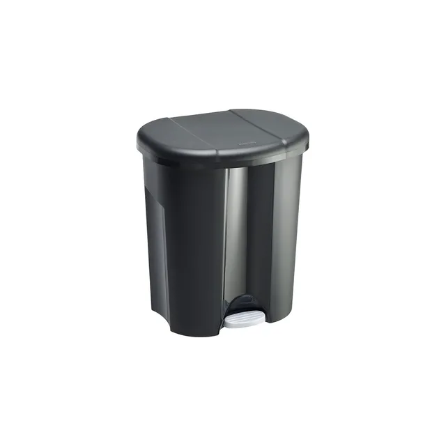 rotho-trio-abfalleimer-m-lltrennsystem-schwarz-40-l-mit-pedal image 1