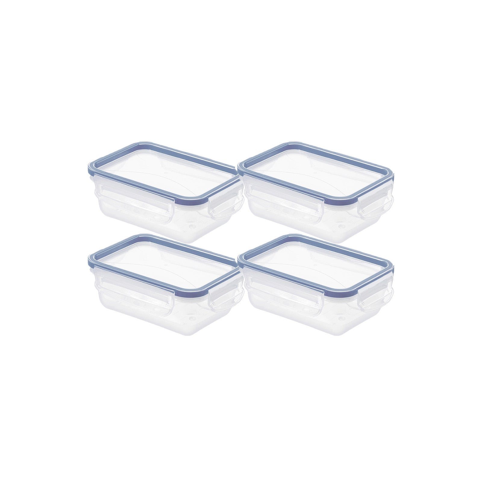 rotho-clic-lock-frischhaltebox-0-5-l-4er-set-horizontblau-luftdicht image 1