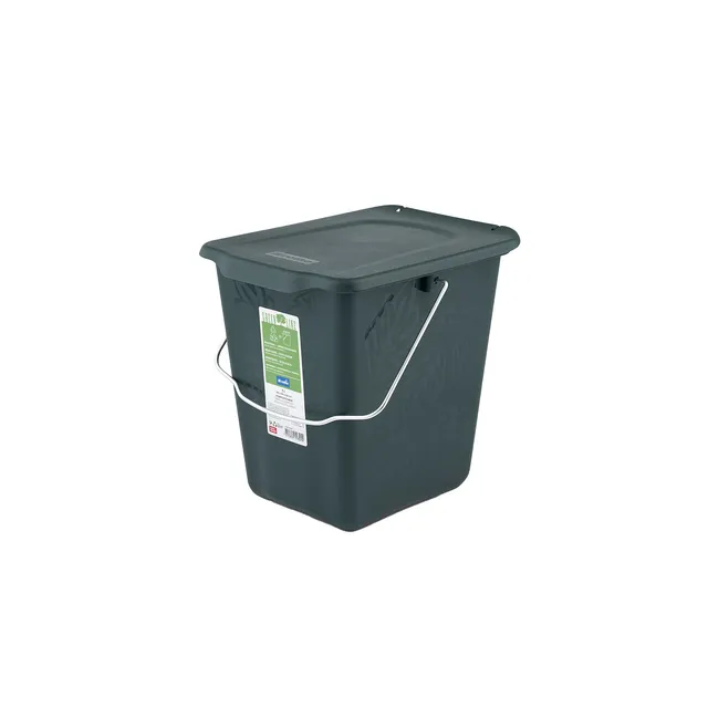 rotho-greenline-komposteimer-7-l-gr-n-mit-deckel-geruchsdicht image 1