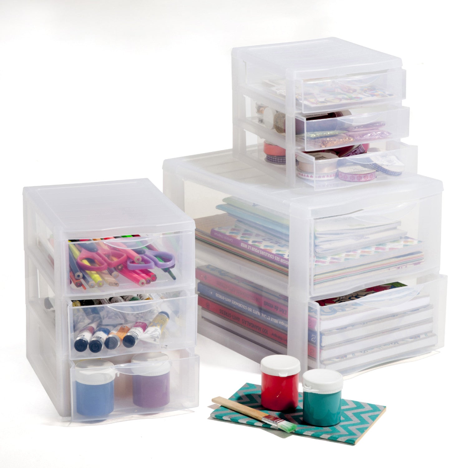 rotho-orgamix-schubladenbox-a4-3-sch-be-transparent-stapelbar image 4