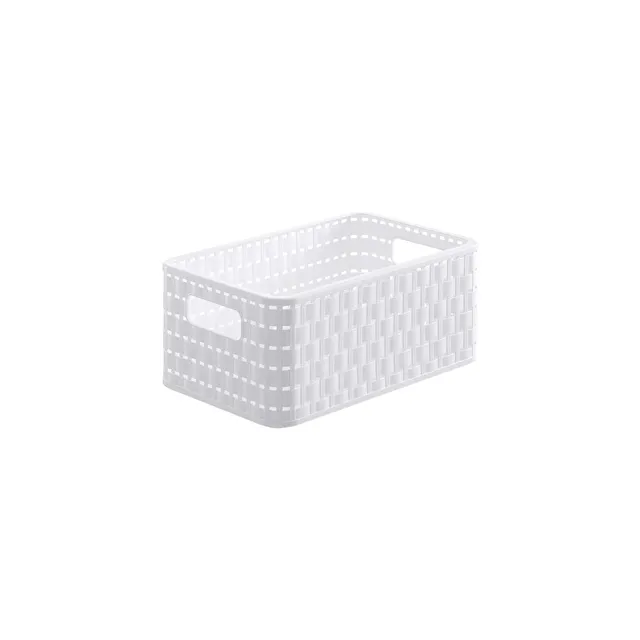 rotho-country-korb-din-a5-6-l-rattan-optik-anthrazit-stapelbar image 1