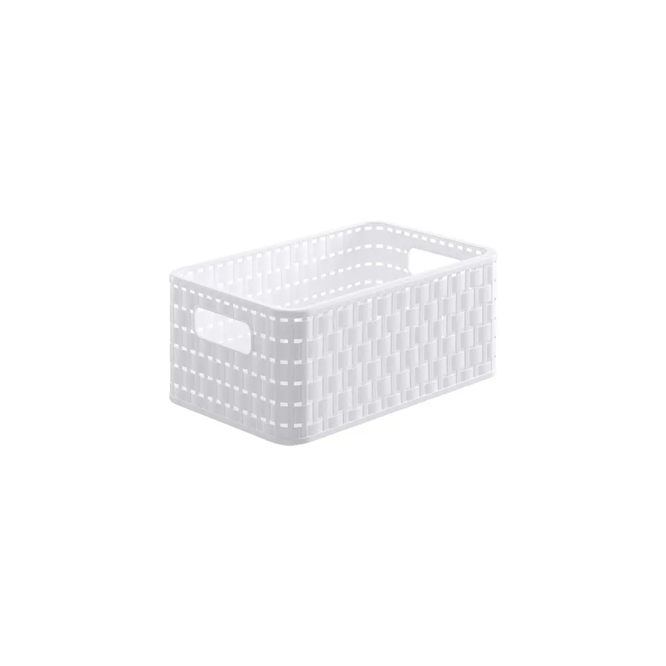 rotho-country-korb-din-a5-6-l-rattan-optik-anthrazit-stapelbar image 1