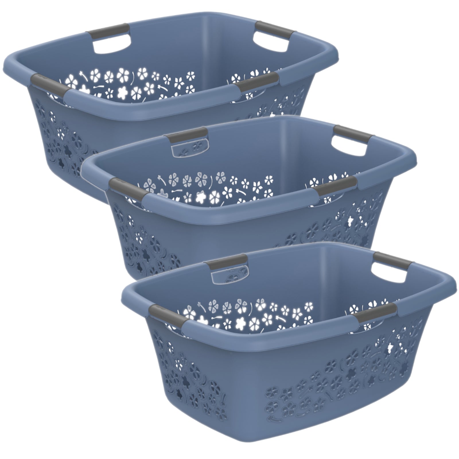 rotho-flowers-w-schekorb-50-l-3er-set-anthrazit-stapelbar image 3