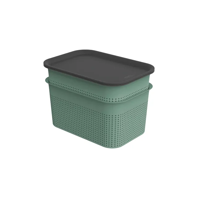 rotho-brisen-box-mit-deckel-4-5-l-2er-set-wei-stapelbar image 1