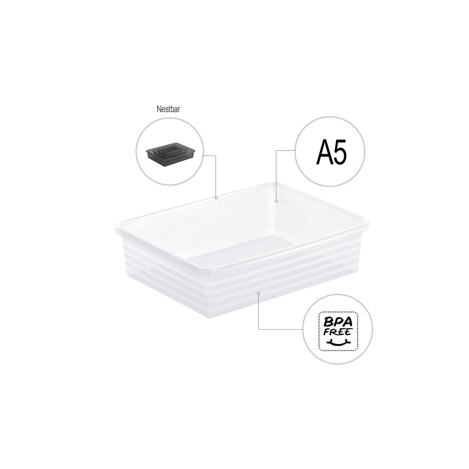 rotho-linus-formatk-rbchen-din-a5-transparent-stapelbar image 3