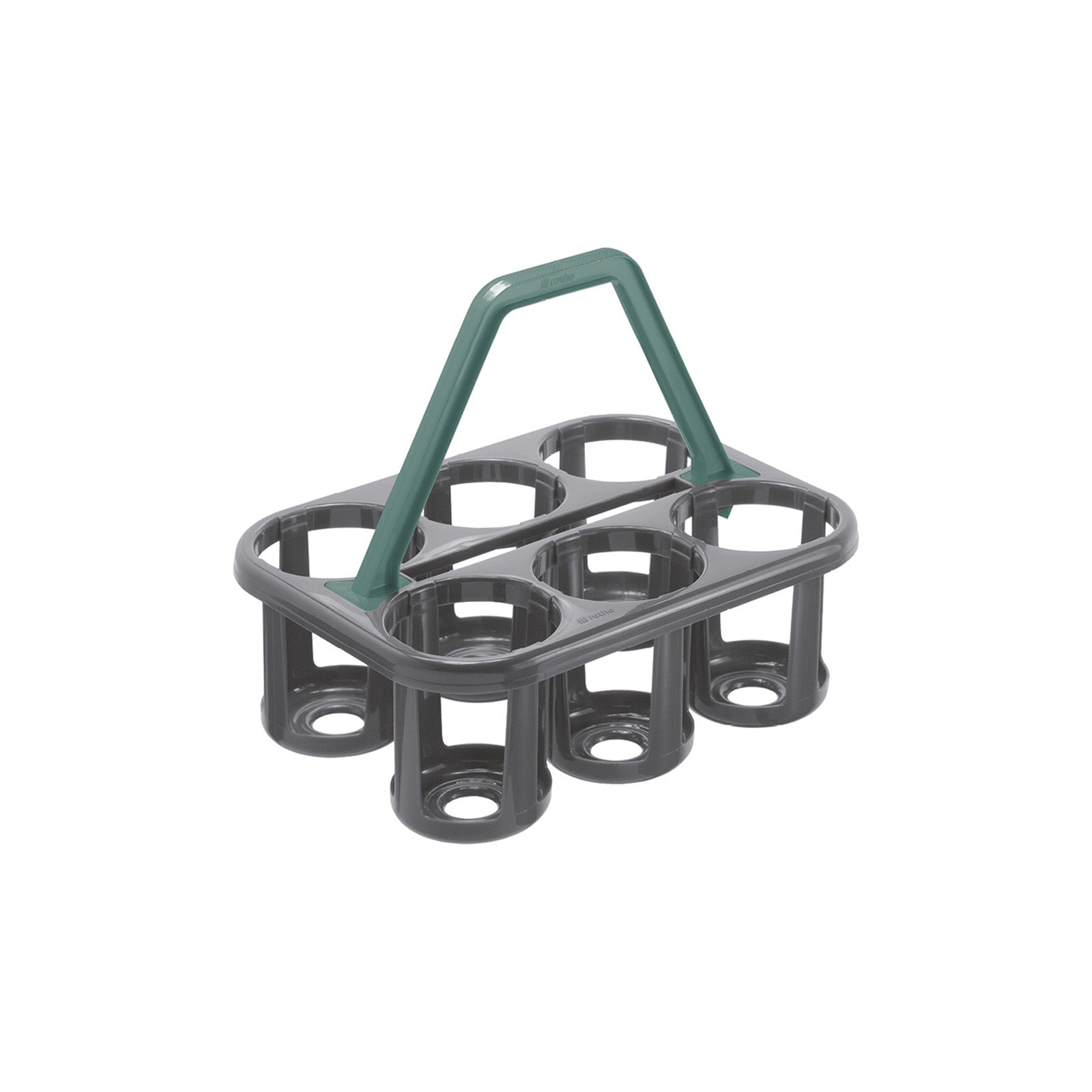 rotho-basic-flaschentr-ger-6-flaschen-anthrazit-gr-n image 1