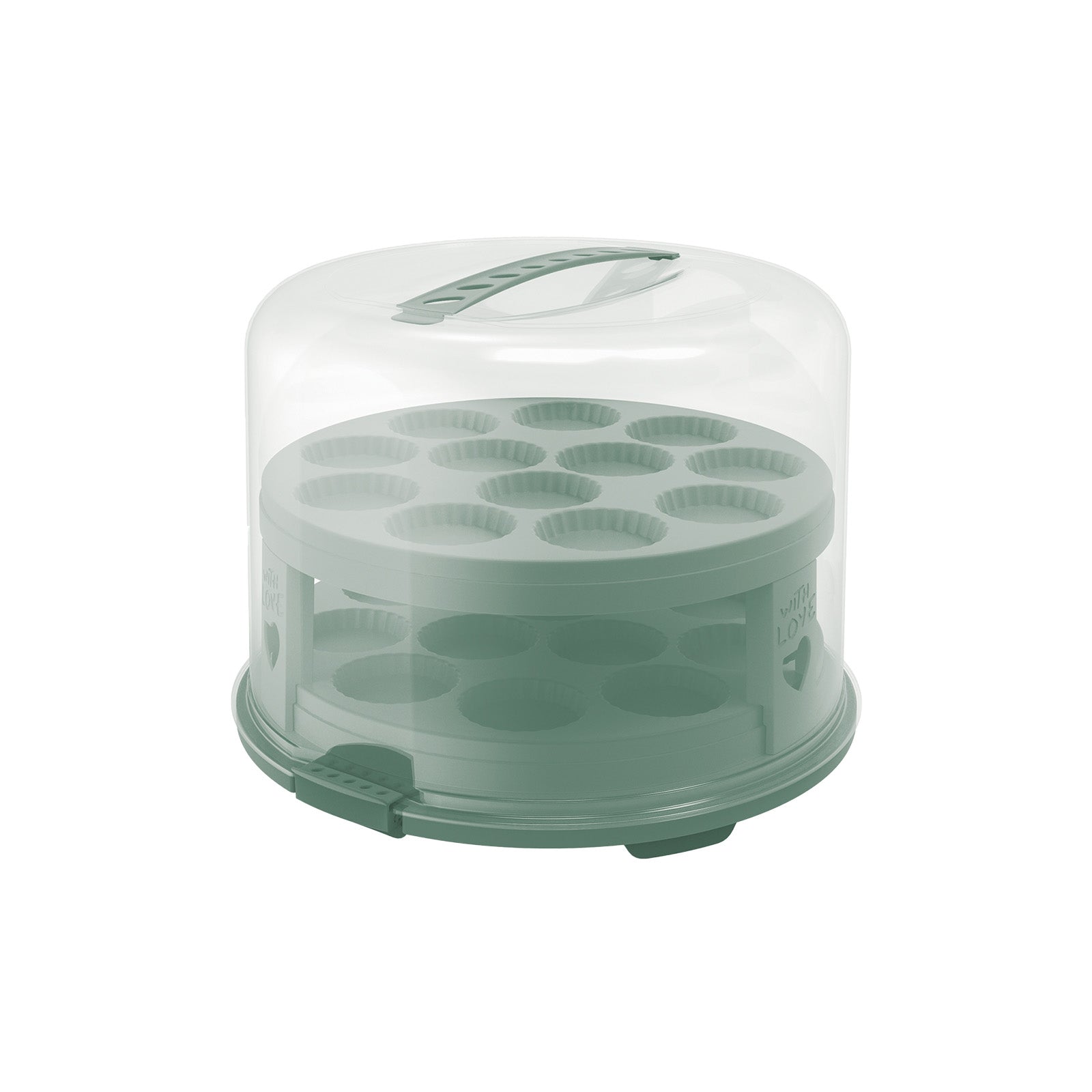 rotho-fresh-tortenglocke-xl-horizon-blau-kuchenbox-24-muffins image 4