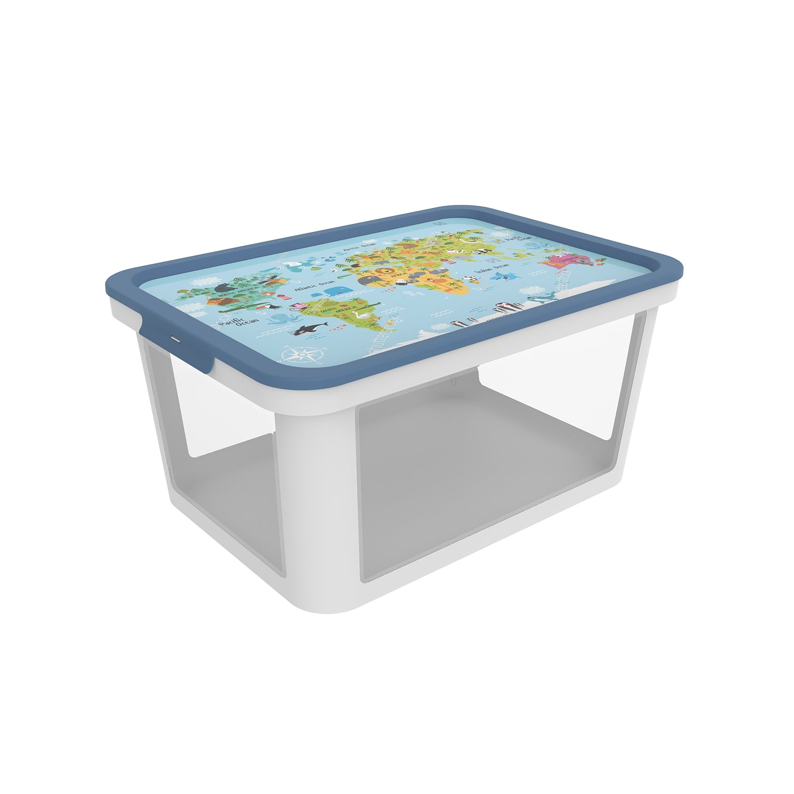 rotho-albris-aufbewahrungsbox-45-l-schwarz-transparent image 5