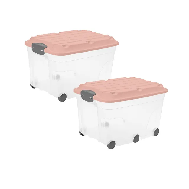 rotho-roller-6-rollbox-57-l-transparent-mistletoe-gr-n image 1