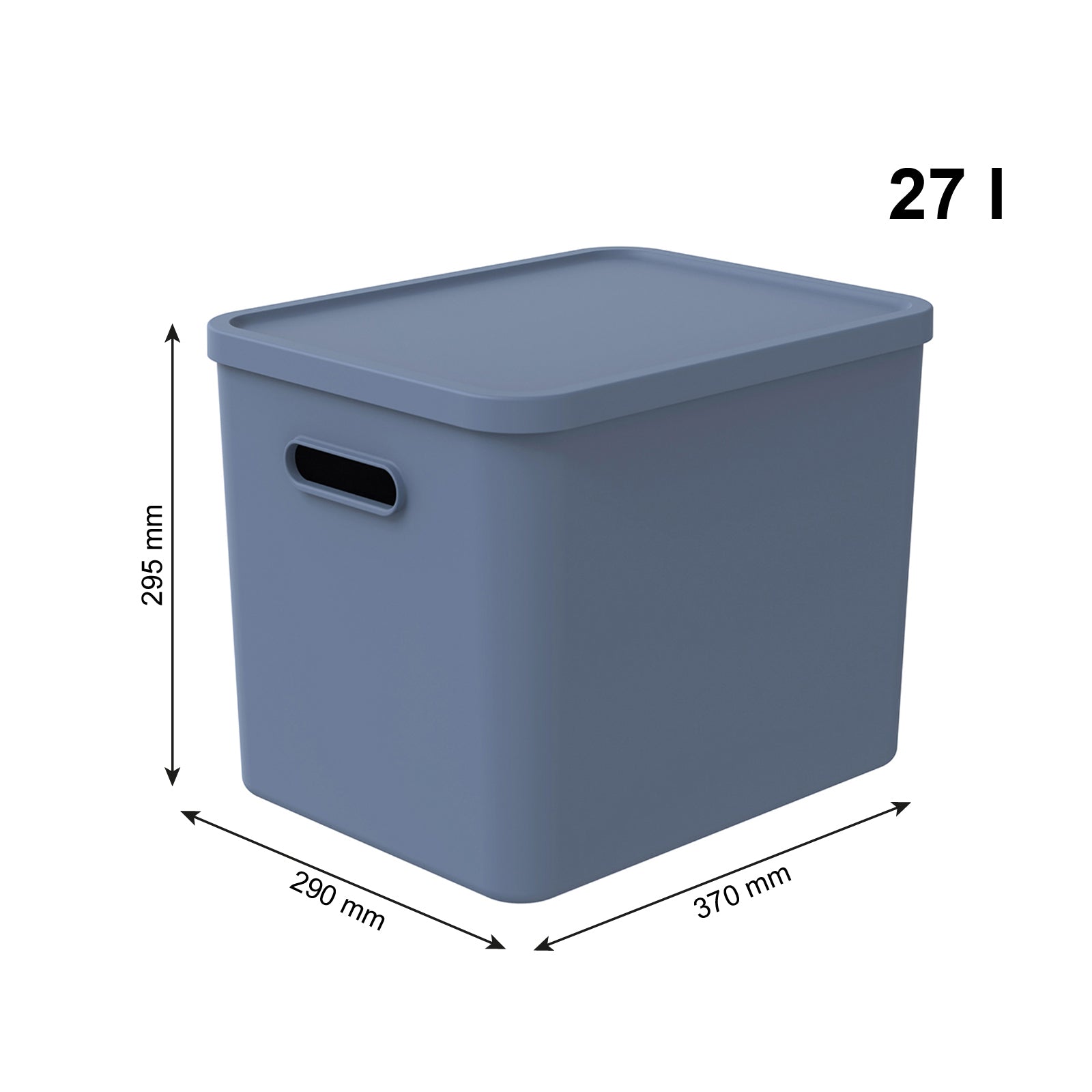 rotho-albula-aufbewahrungsbox-27l-anthrazit-recycelt image 8